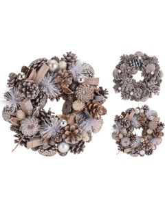 Венок рождественский Pine cones 24см, арт. YZ9713140 No brand