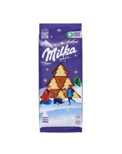 Шоколад молочный, МИЛКА, в виде елочек, 73 г Milka