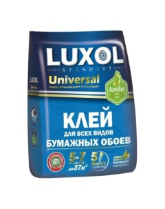 Клей обойный, универсальный, для бумажных обоев, пакет, 180 г Luxol