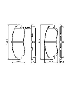 Тормозные колодки Bosch