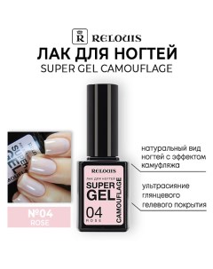 Лак для ногтей Super Gel Camouflage Relouis