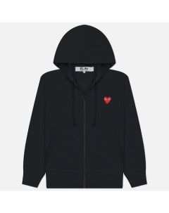 Мужская толстовка Red Heart Emblem Zip Hoodie Comme des garçons play