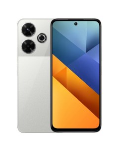 Смартфон Poco M6, 6,79", 8Гб, 256Гб, 108 Мп, 13 Мп, 2SIM, 5030мАч, серебряный Xiaomi