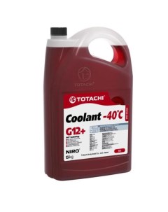 Антифриз NIRO COOLANT -40 C, G12+, красный, 5кг Totachi