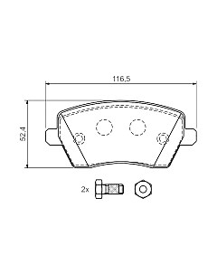 Тормозные колодки Bosch