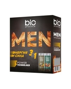 Набор косметики для тела и волос Men Гель для душа Green+Гель для душа Golden Bioprovince