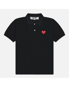 Мужское поло Red Heart Emblem Comme des garçons play