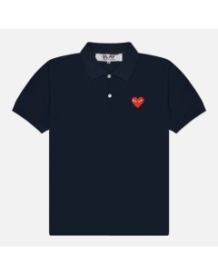 Мужское поло Red Heart Emblem Comme des garçons play