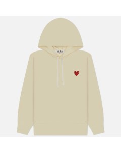 Мужская толстовка Red Heart Emblem Hoodie Comme des garçons play