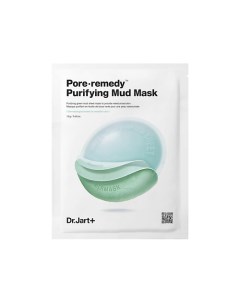 Обновляющая маска для лица с зеленой глиной Dermask Pore•Remedy Purifuing Mud Mask Dr.jart+