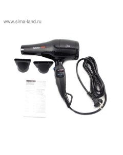 Фен Pro Tiziano BAB6310RE, 2100 Вт, 2 скорости, 4 температурных режима, 2 насадки Babyliss