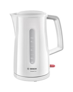 Чайник электрический TWK3A011 CTWK20, пластик, 1.7 л, 2400 Вт, белый Bosch