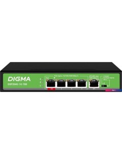 Неуправляемый коммутатор DSP204G-1G-T80 Digma