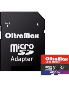 Карта памяти Elite OM032GCSDHC10UHS-1-ElU1 microSDHC 32GB (с адаптером) Oltramax