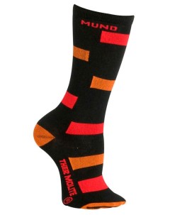 Носки горнолыжные Skiing Junior Black\Red\Orange Mund