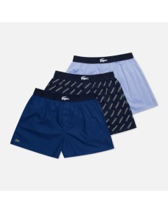 Комплект мужских трусов Underwear 3-Pack Boxers Authentic Cotton Jacquard Lacoste