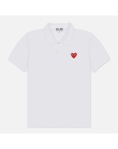 Мужское поло Red Heart Emblem Comme des garçons play