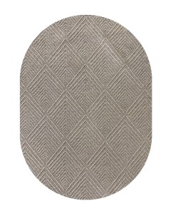 Ковер (1,5х2,3) GABARDINE K5052-COFFEE-OVAL Linea hali