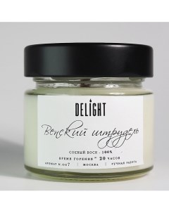 DELIGHT Свеча ароматическая с деревянным фитилем для дома "Венский штрудель" 100.0 Delight