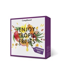 Подарочный набор женский Гель для душа + Гамаж для лица №1400 Enjoy Tropic Fruits Compliment