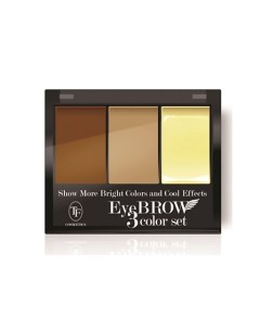 Набор теней для коррекции бровей с воском EYEBROW 3 COLOR SET Tf