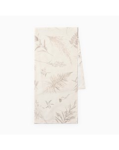 Дорожка на стол Flower herbarium, 40×146 см, 100% хлопок, репс 210г/м², бежевая Этель