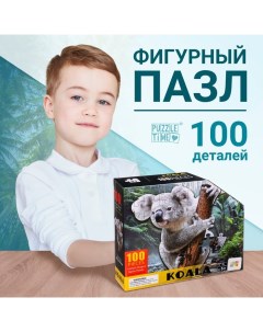 Фигурный пазл «Милая коала», 100 деталей Puzzle time