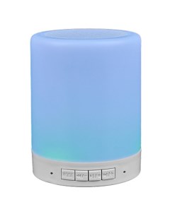 Портативная колонка WS04, 3 Вт, Bluetooth 5.3, 400 мАч, подсветка, белая Pero