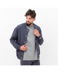 Толстовка мужская (бомбер) Men's casual размер 56, графитовый Mist