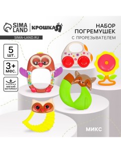 Набор погремушек «Наш малыш», 5 шт., МИКС Крошка я