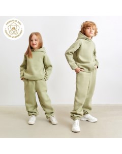 Брюки детские : Basic Line KIDS цвет оливковый, рост 110 Minaku