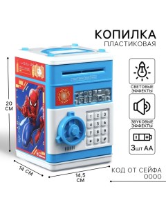 Копилка сейф, 20 см х 14,5 см х 14 см "Спайдер-мен", Человек-паук Marvel