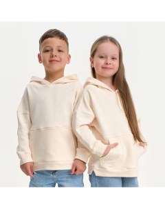 Худи детское "Basic line", размер 34 (122-128), цвет бежевый Kaftan