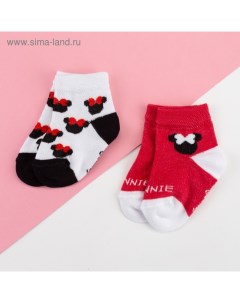 Набор носков "Minnie" Минни Маус, 2 пары, 10-12 см Kaftan