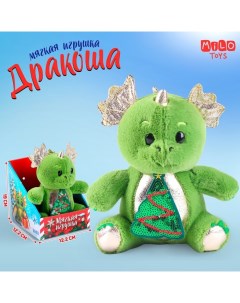 Мягкая игрушка на новый год «Дракоша с ёлкой» Milo toys