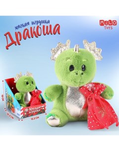 Мягкая игрушка на новый год «Дракоша с мешочком» Milo toys