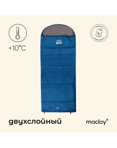 Спальный мешок camping comfort summer, одеяло, 2 слоя, правый, 220х90 см, +10/+25°С Maclay