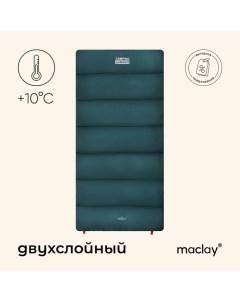 Спальный мешок camping summer, одеяло, 2 слоя, левый, 185х90 см, +10/+25°С Maclay