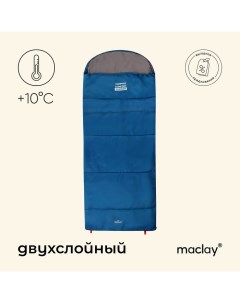 Спальный мешок camping comfort summer, одеяло, 2 слоя, левый, 220х90 см, +10/+25°С Maclay