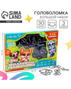 Металлическая головоломка 30 шт "Пушистый" Puzzle