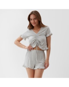 Пижама женская (футболка и шорты) Gray р. 48-50 Kaftan