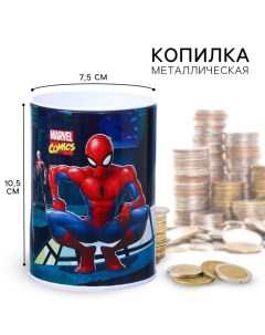 Копилка "Человек-паук", 7.5х7.5х10.5 см Marvel