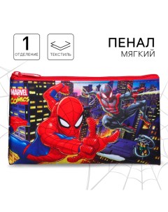 Пенал мягкий, 1 отделение, 105х195 мм, Человек-паук Marvel