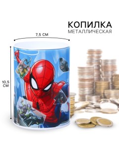 Копилка "Человек-паук", 7.5х7.5х10.5 см Marvel