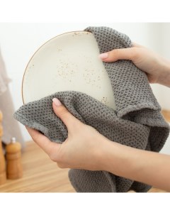 Полотенце SL HOME Linen, цвет серый 38х65см, лен 29%, хл 71%, 215 гр/м2 Sima-land home