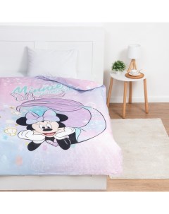 Пододеяльник детский "Minnie Mermaid", Минни Маус, 143х215 см, 100 % хлопок, поплин Disney