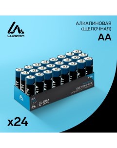 Батарейка алкалиновая (щелочная) Luazon, AA, LR6, набор 24 шт Luazon home