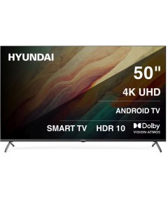 Телевизор H-LED50BU7009, 50",3840x2160, DVB-C/T2/S2, 3xHDMI, 2xUSB, SmartTV, черный Hyundai