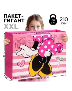 Пакет подарочный, 61х46х20 см, упаковка, Минни Маус Disney