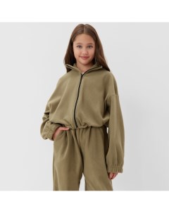 Толстовка для девочки : Fleece Soft, цвет светло-зелёный, рост 152 см Minaku